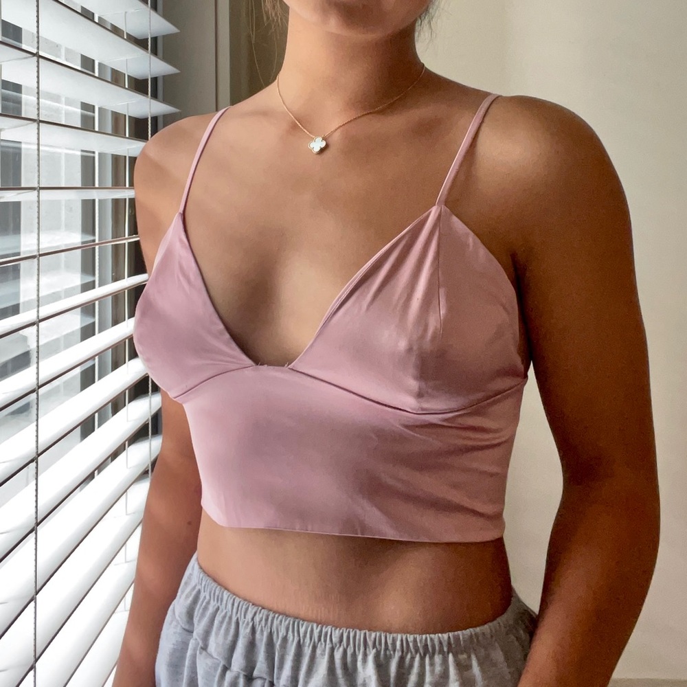 Silk Satin Bra Top